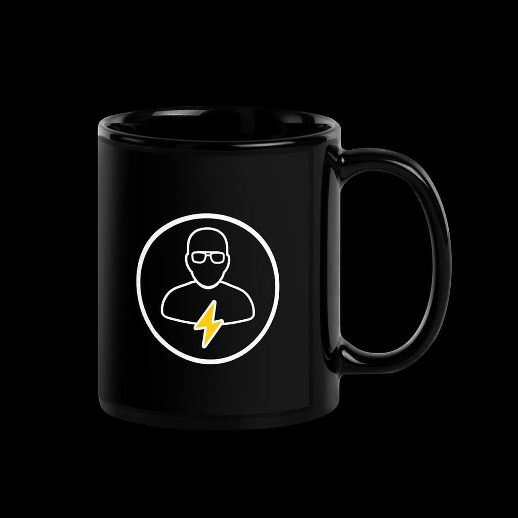 Official Taming Lighting | Black Glossy Mug